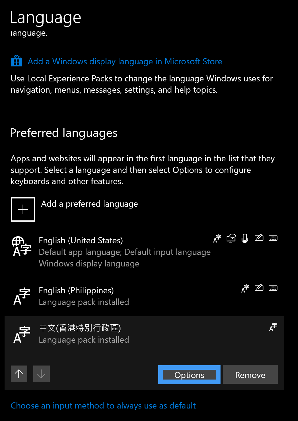 Chinese Input Windows 10 3