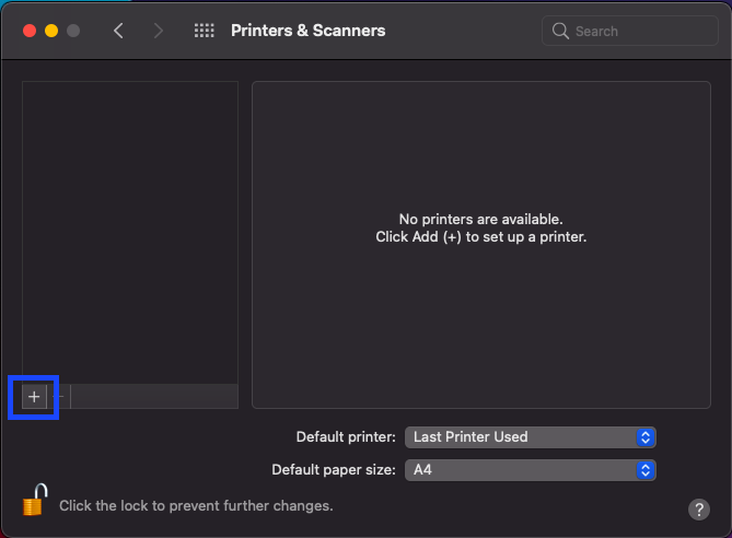 Add Printer on Mac 2