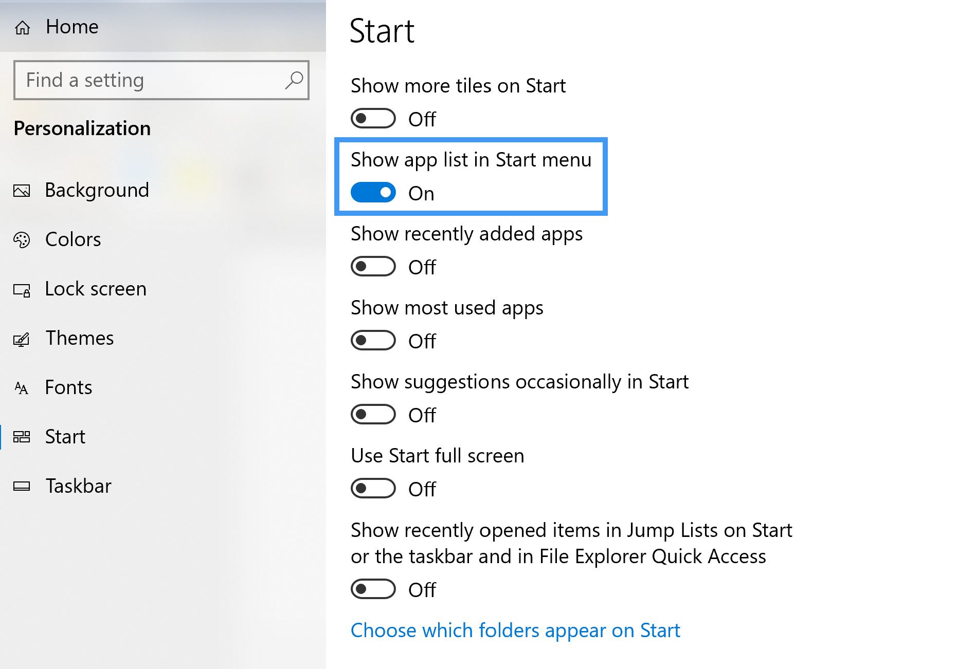 Windows 10 Tips & Trick Start Menu