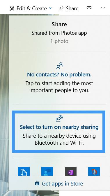 Windows 10 Tips & Trick Nearby Sharing